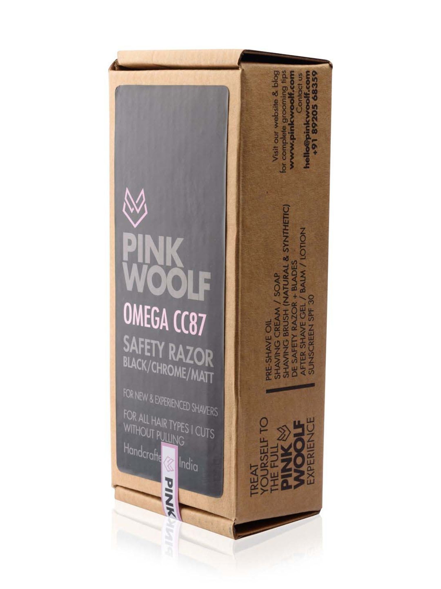 Pink Woolf Classic DE Safety Razor Black CC87