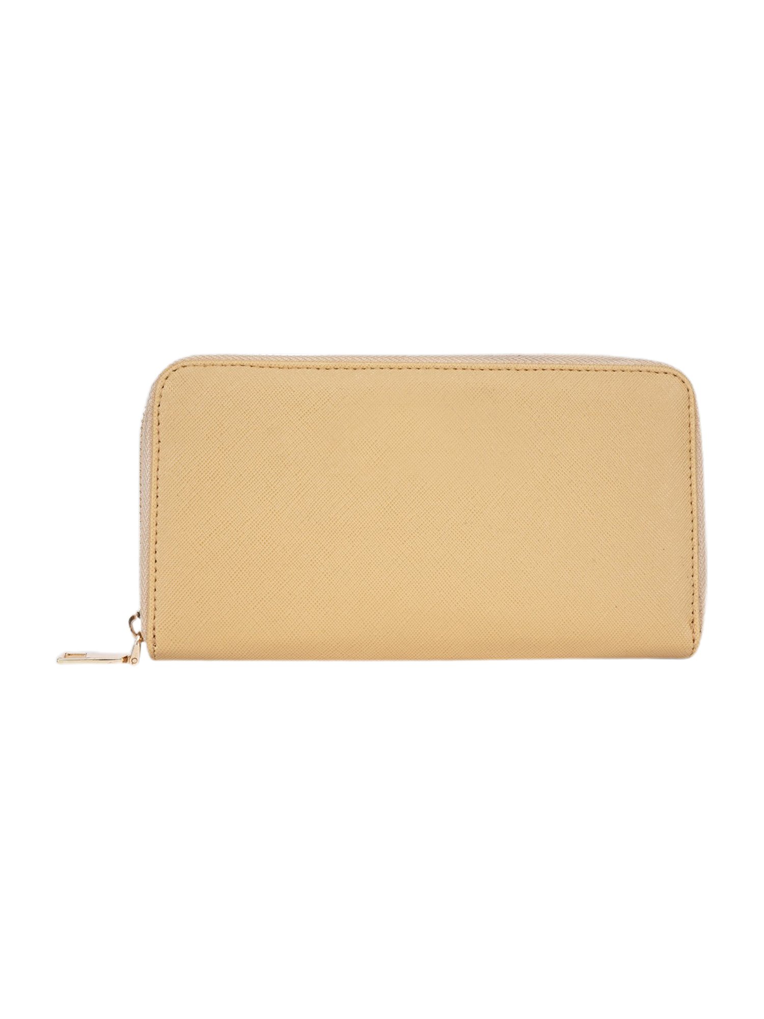 Carlton London Beige Small Zip around Wallet for Women