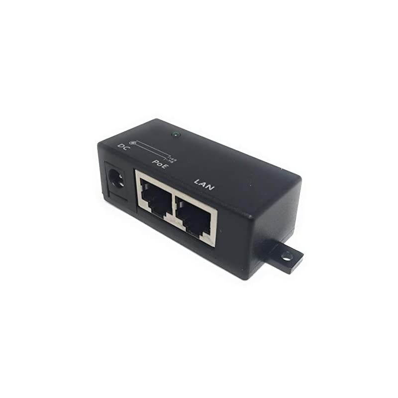 POE-1-48v15w | Single Port Injector for Power Over Ethernet with 15 Watts of Power at 48 Volts for 802.3af Devices | Passive Always On Power (10/100 Mbps)