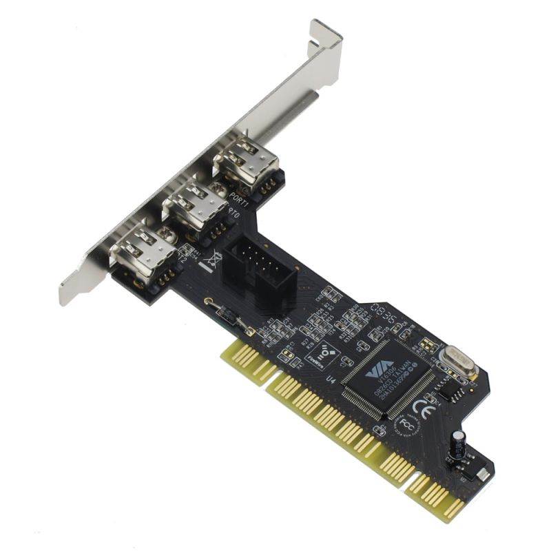 Sedna PCI 3 + 1 Port 1394A (Firewire) Adapter Card