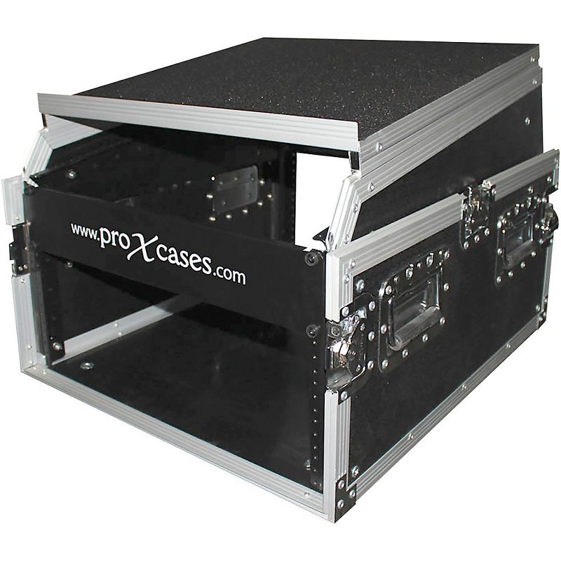 ProX 6U Rack x 13U Top Mixer DJ Combo Flight Case with Laptop Shelf