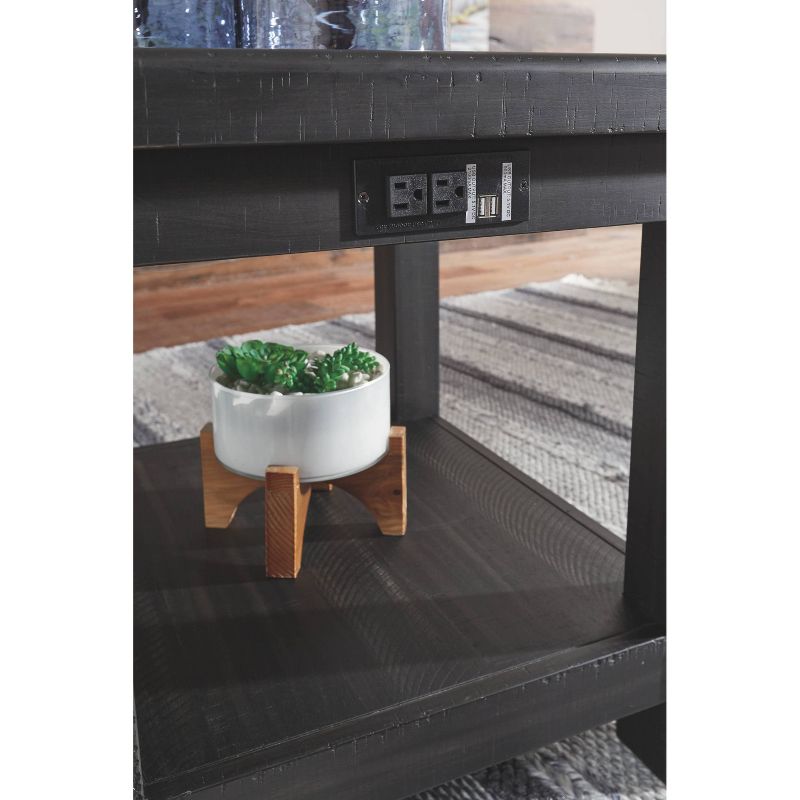 Delmar End Table Black - Signature Design by Ashley