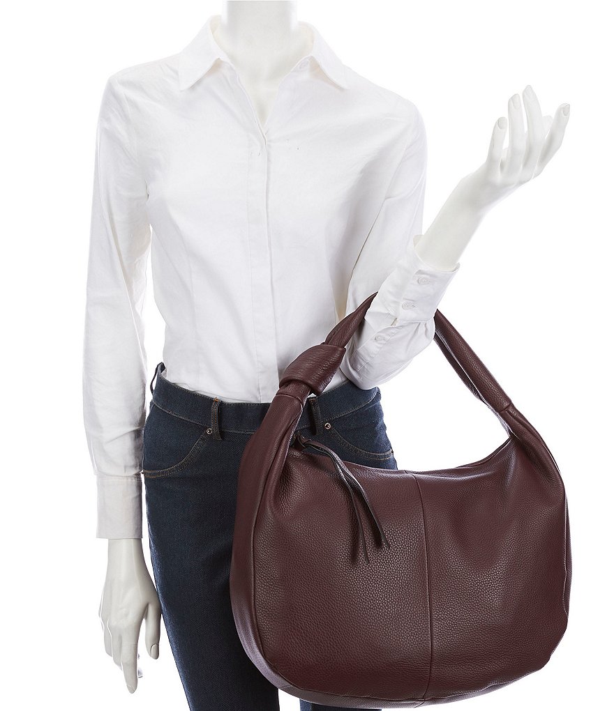 Calvin Klein Ivy Linen Python Hobo Bag