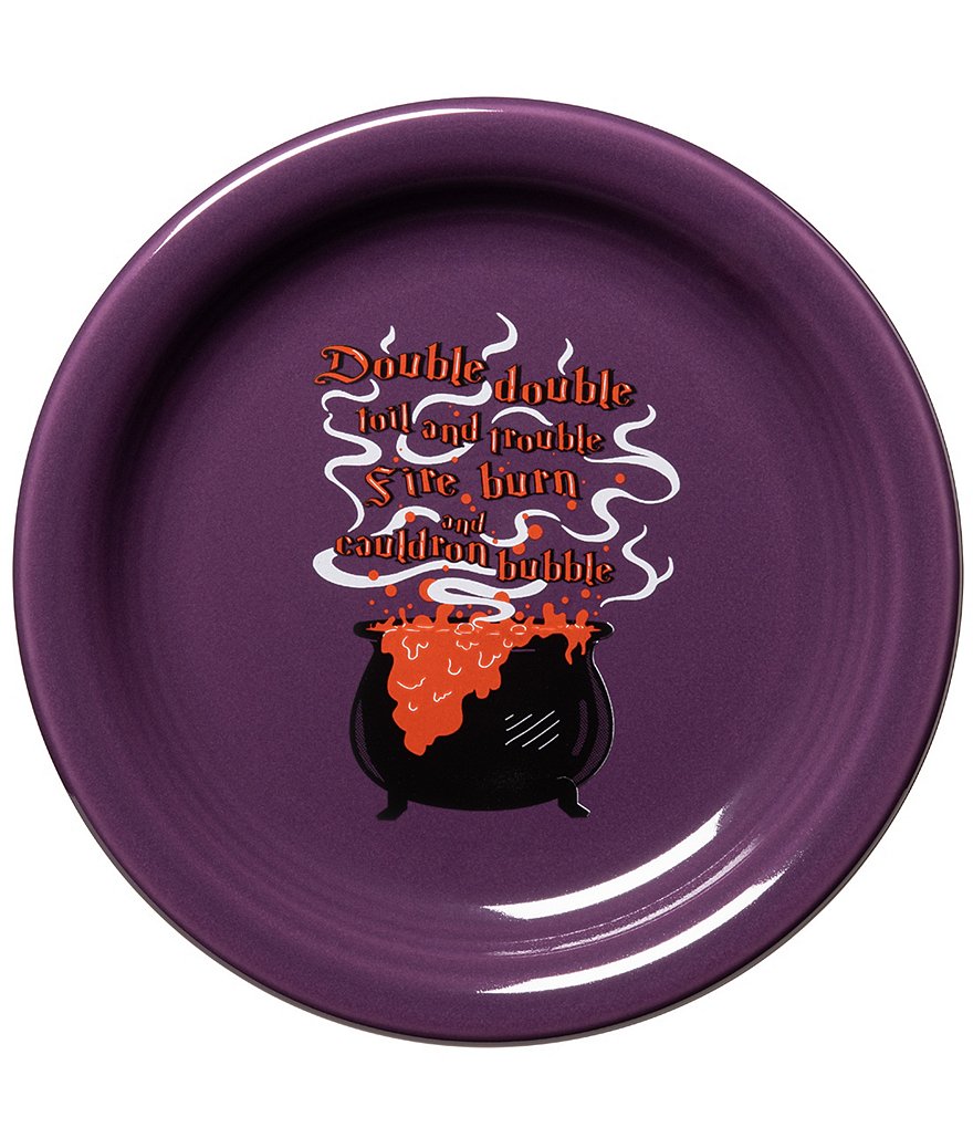 Fiesta Halloween Cauldron 6.5#double; Appetizer Plate