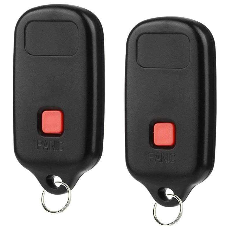 Fob fits 2002-2006 Toyota Camry / 2002-2003 Toyota Solara less Entry Remote (GQ43VT14T), Set of 2