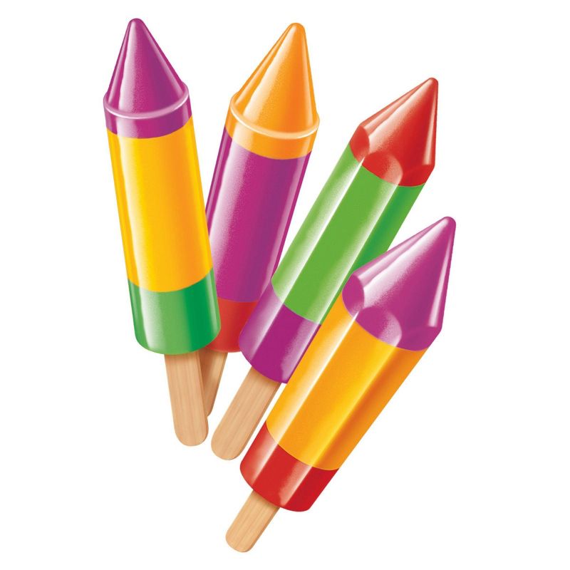 Popsicle Cherry Watermelon Raspberry Orange Scribblers Ice Pops - 18ct