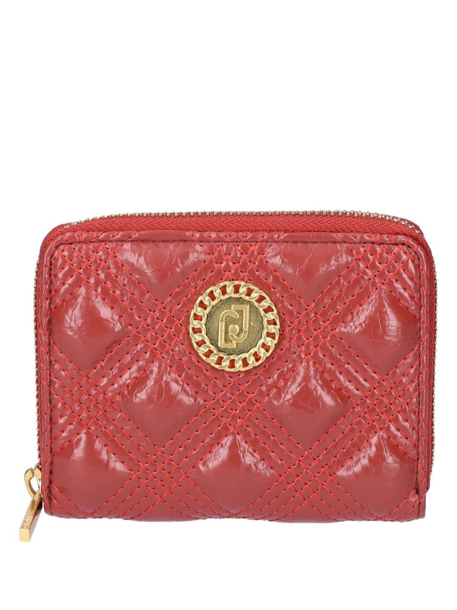 LIU JO Red Tea Textured Medium Wallet