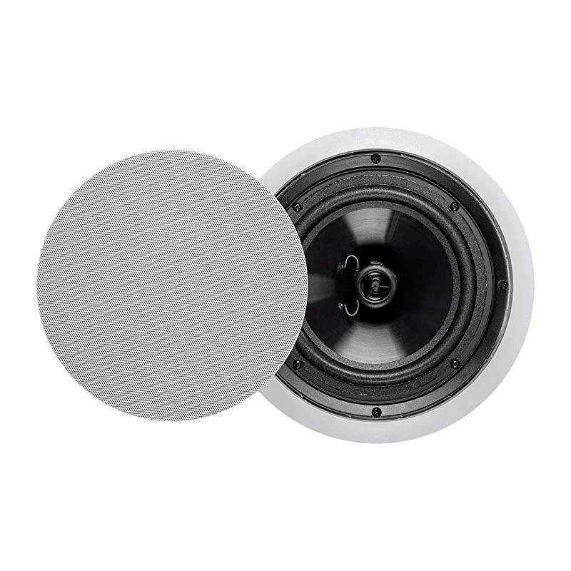 2Way Polypropylene Ceiling Speakers 8 Inch Pair with Paintable Grille Aria Series