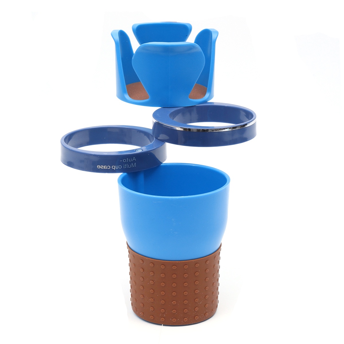 Car Multifunctional Cup Holder Auto-multi Cup Case Drinking Bottle Holder Organizer Storage Box (Black)