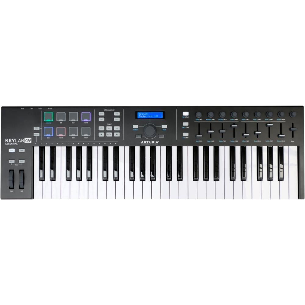 Arturia KeyLab Essential 49 MIDI Keyboard Controller Black