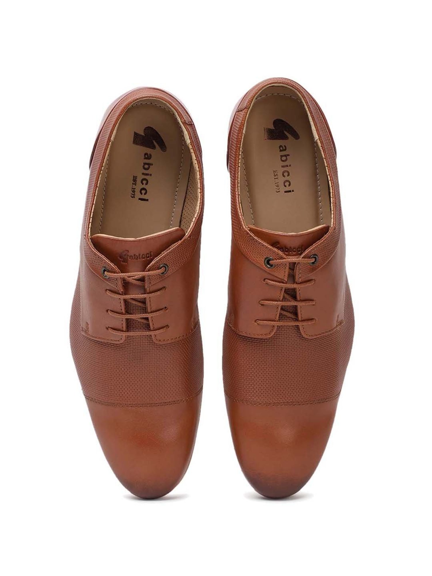 Gabicci Men's Tan Derby Shoes
