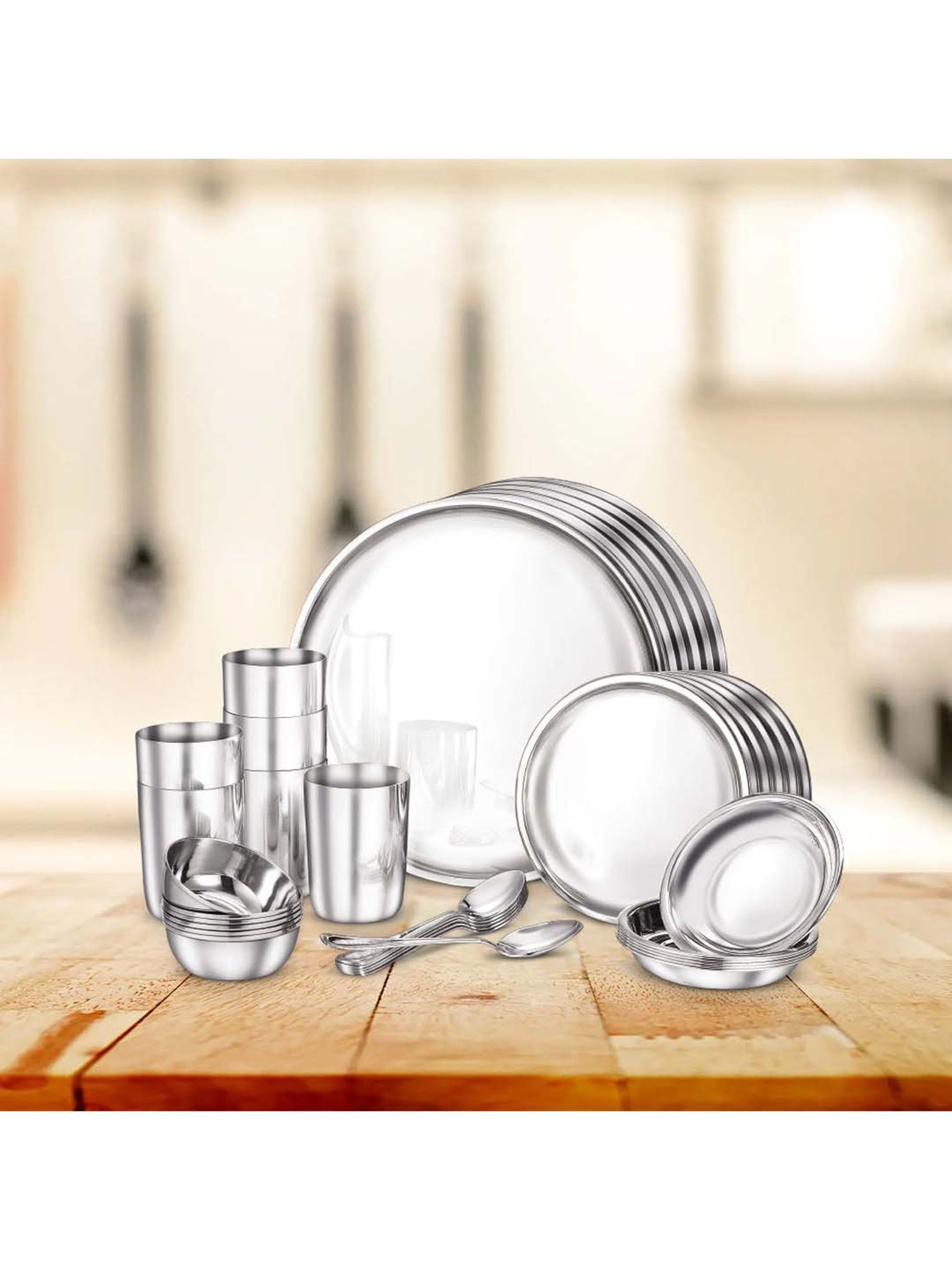 JUDGE Silver Stainless Steel Dinner Set