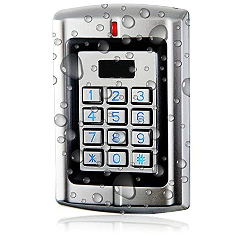 Weatherproof Access Control System 600LBS Force Electric Magnetic Lock +110VPower Supply+Exit Button+Cards+Key Fobs