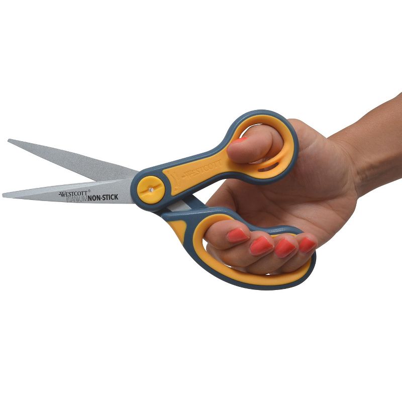 Westcott 8 Titanium Standard Scissor, Blunt Tip, Multico 16550