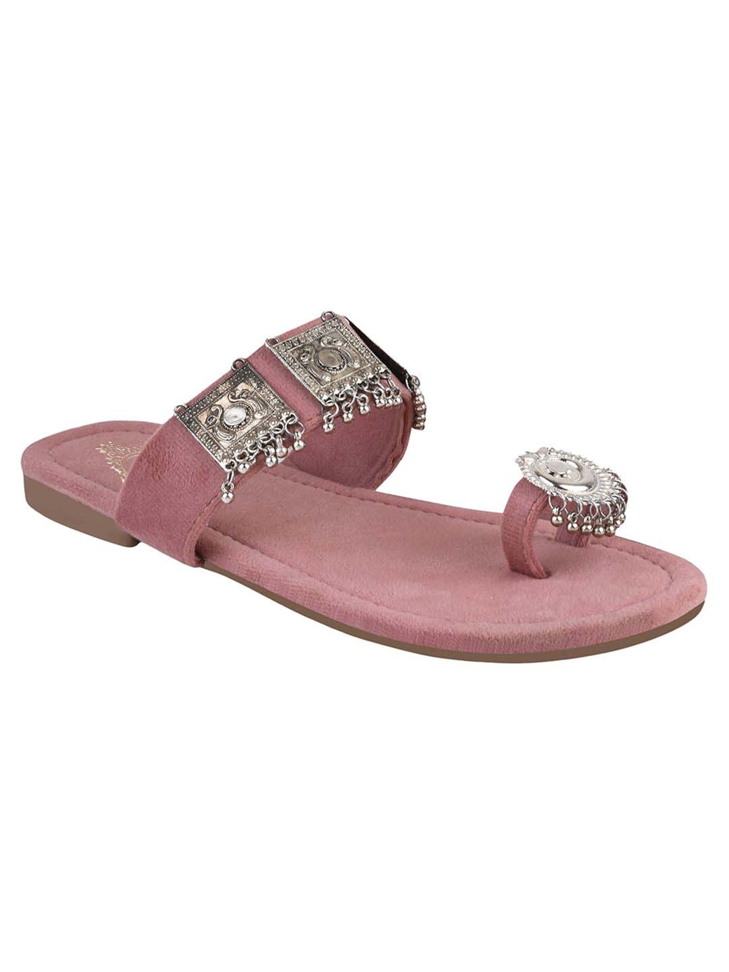Shoetopia Kids Pink Toe Ring Sandals