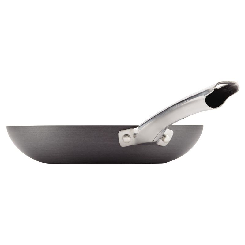 Farberware Hard-Anodized Aluminum Nonstick Twin Skillet Set - 8-Inch and 10-Inch - Gray