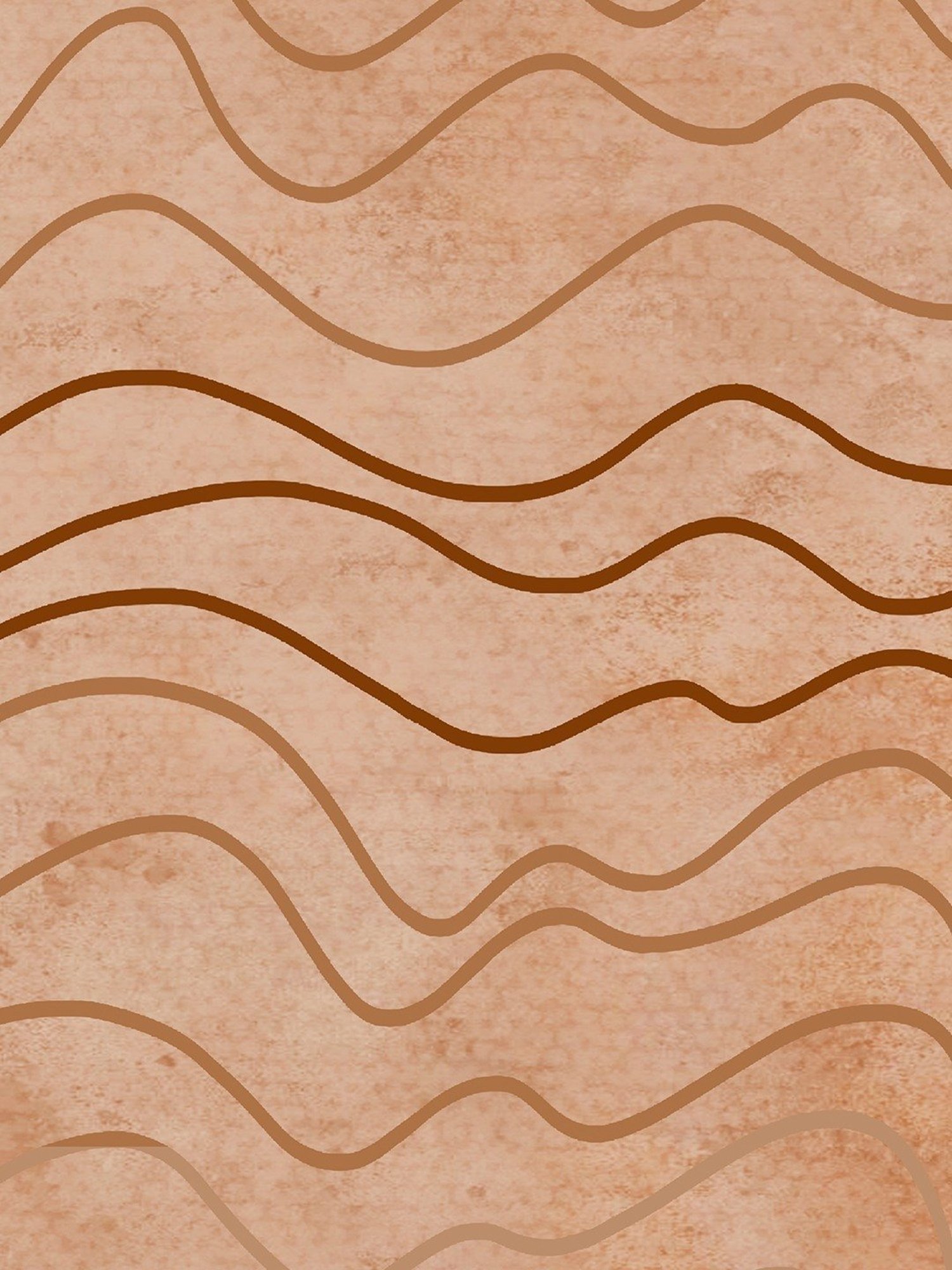 SPACES DRAPE STORY Elegent Brown Polyester 8 FT Door Curtain - Set of 2