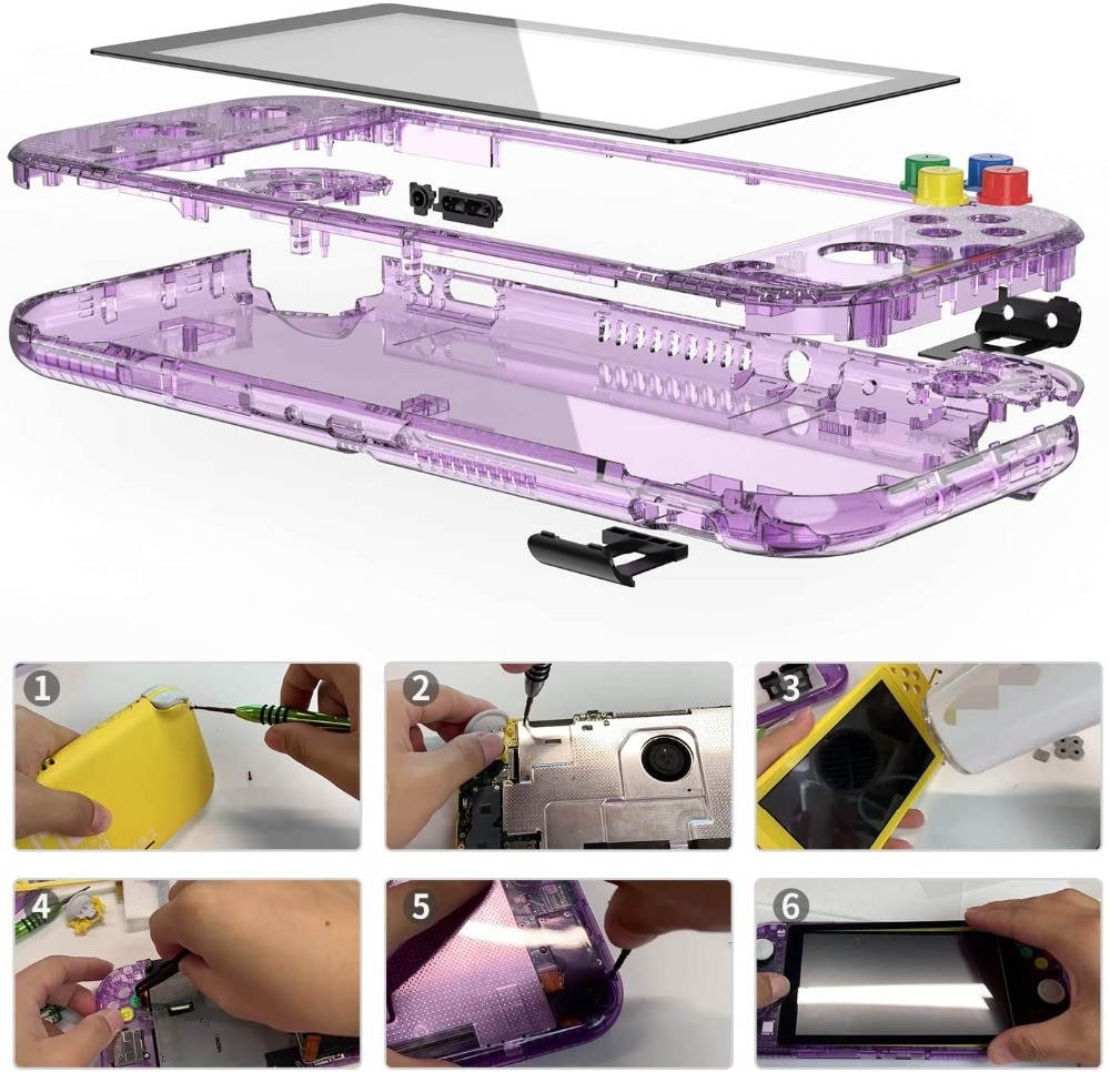 NSL Joycon Handheld Controller Housing DIY Replacement Shell Case for Nintendo Switch Lite Joy-Con Without Electronics