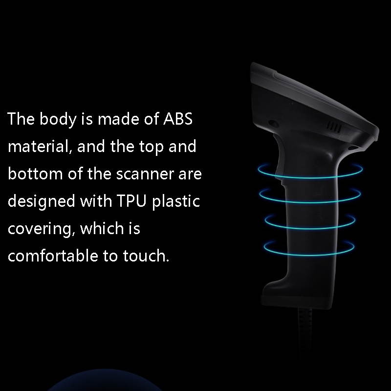 Deli Wired And Wireless Scanner Drugstore Supermarket Catering Logistics Cash Register Scanner,