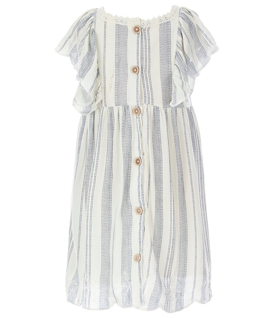 GB GB Girls Little Girls 2T-6X Floral Tiered A-Line Dress