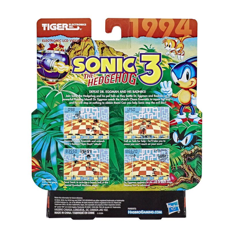 Hasbro Sonic the Hedgehog 3 LCD Video Game