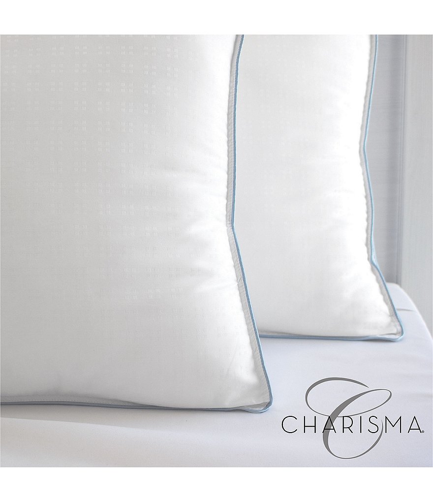 Charisma Set of 2 Gel-Infused Memory Foam Cluster and Gel Fiber Bed Pillow
