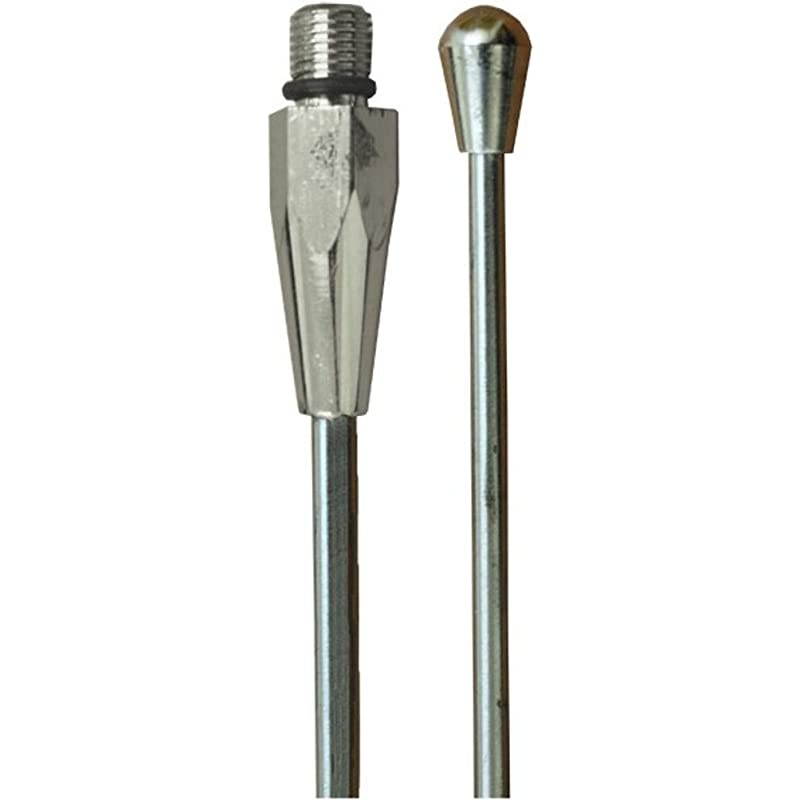 IC-56 Stainless Steel 102" (8.5 feet) CB Band Antenna Whip, 27 MHz Frequency, Resists Bending and Kinking, Stainless Steel 17-7ph Whip, Dissipation Ball Tip Reduces Unwanted Static