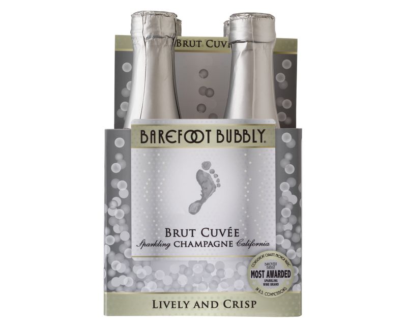Barefoot Bubbly Brut Sparkling Wine - 187ml Bottle