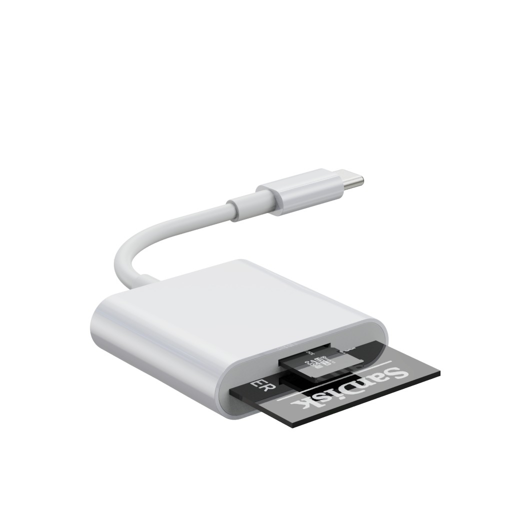 USB C to SD Card Reader, SD/MicroSD to USB C Card Reader Adapter [Thunderbolt 3] Compatible with iPad Pro 2020/2019, MacBook Pro 2019, MacBook Air 2020, Galaxy S10/S9, Surface Book 2 and More