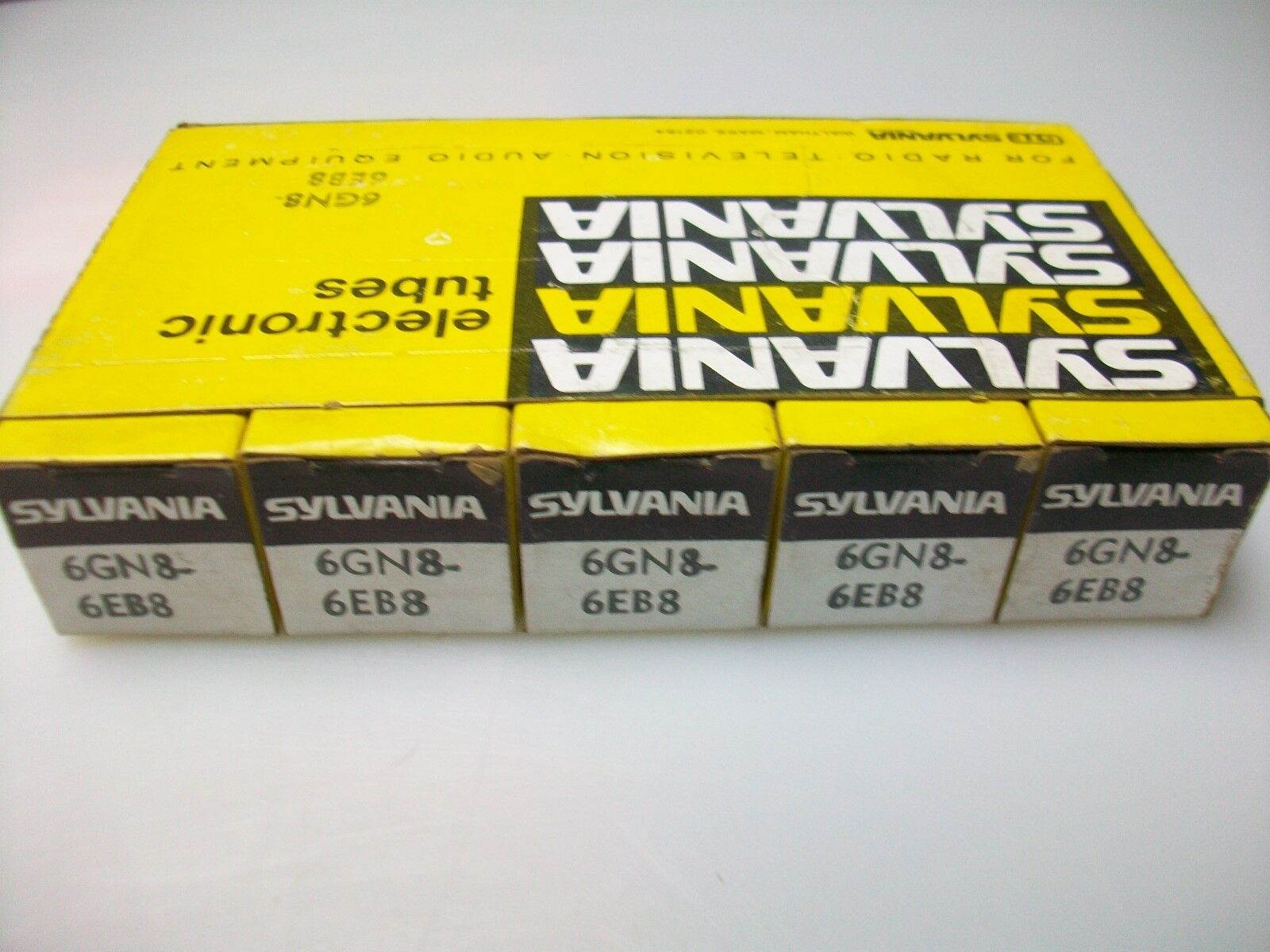 SLEEVE OF 5 SYLVANIA 6GN8/6EB8  TUBES