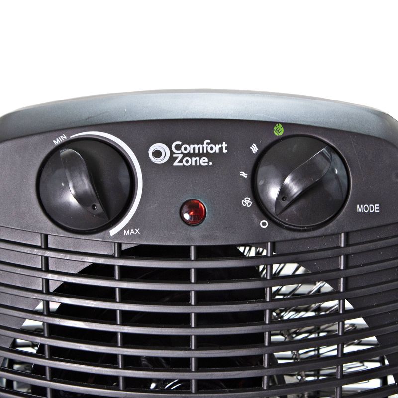 Comfort Zone Heater Fan 1500W Energy Save Black