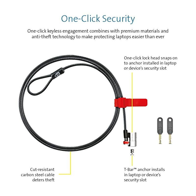 K64637WW ClickSafe Keyed Laptop Lock for Business