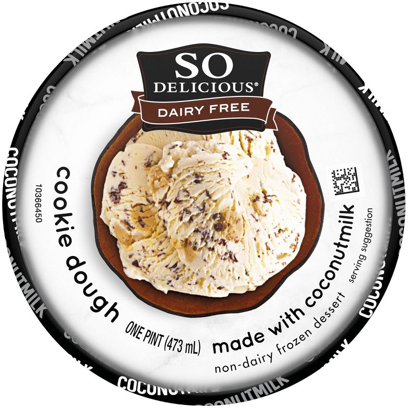 So Delicious Dairy Free Coconut Milk Frozen Dessert Cookie Dough - 16oz