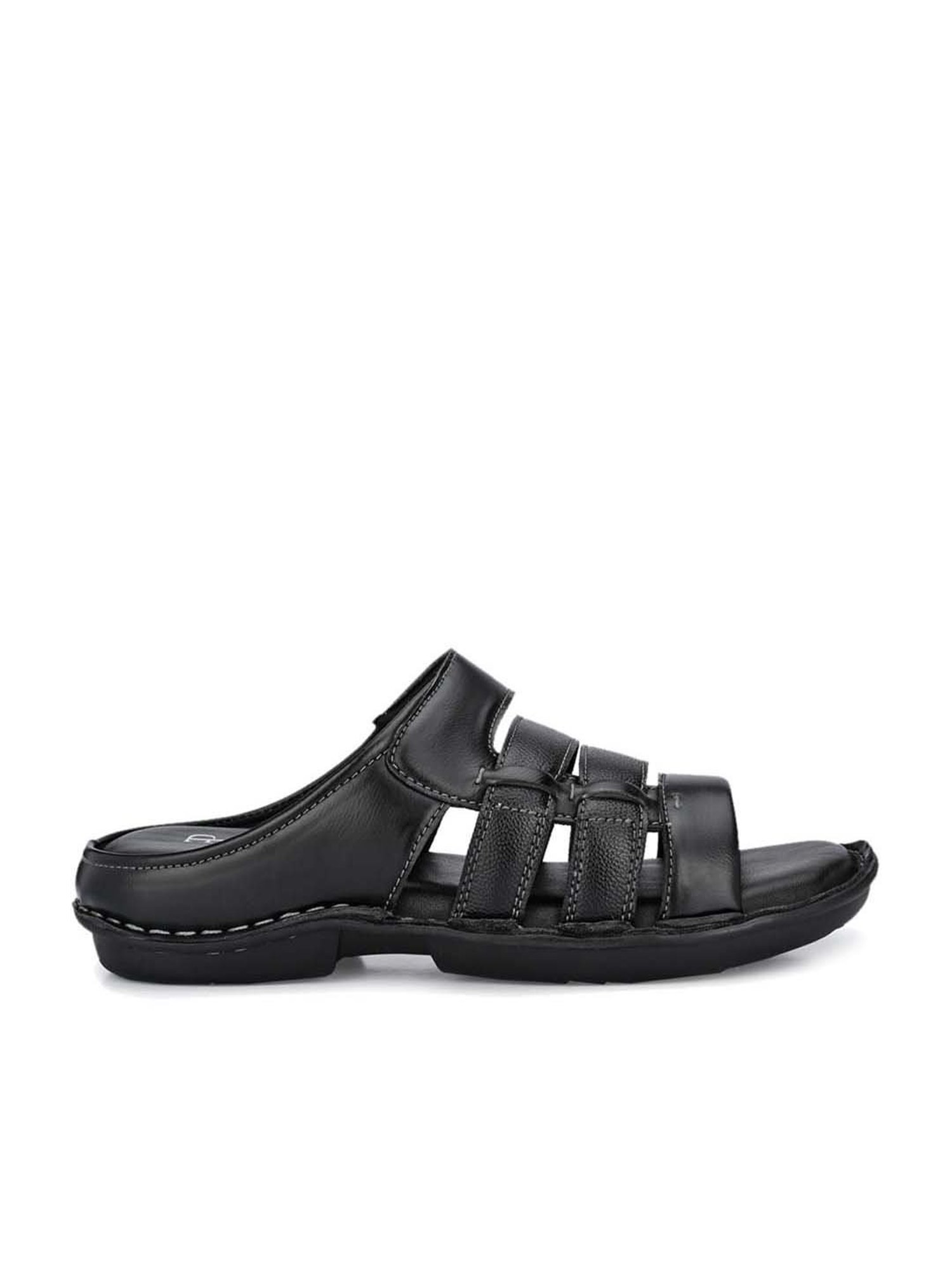 El Paso Men's Black Casual Sandals