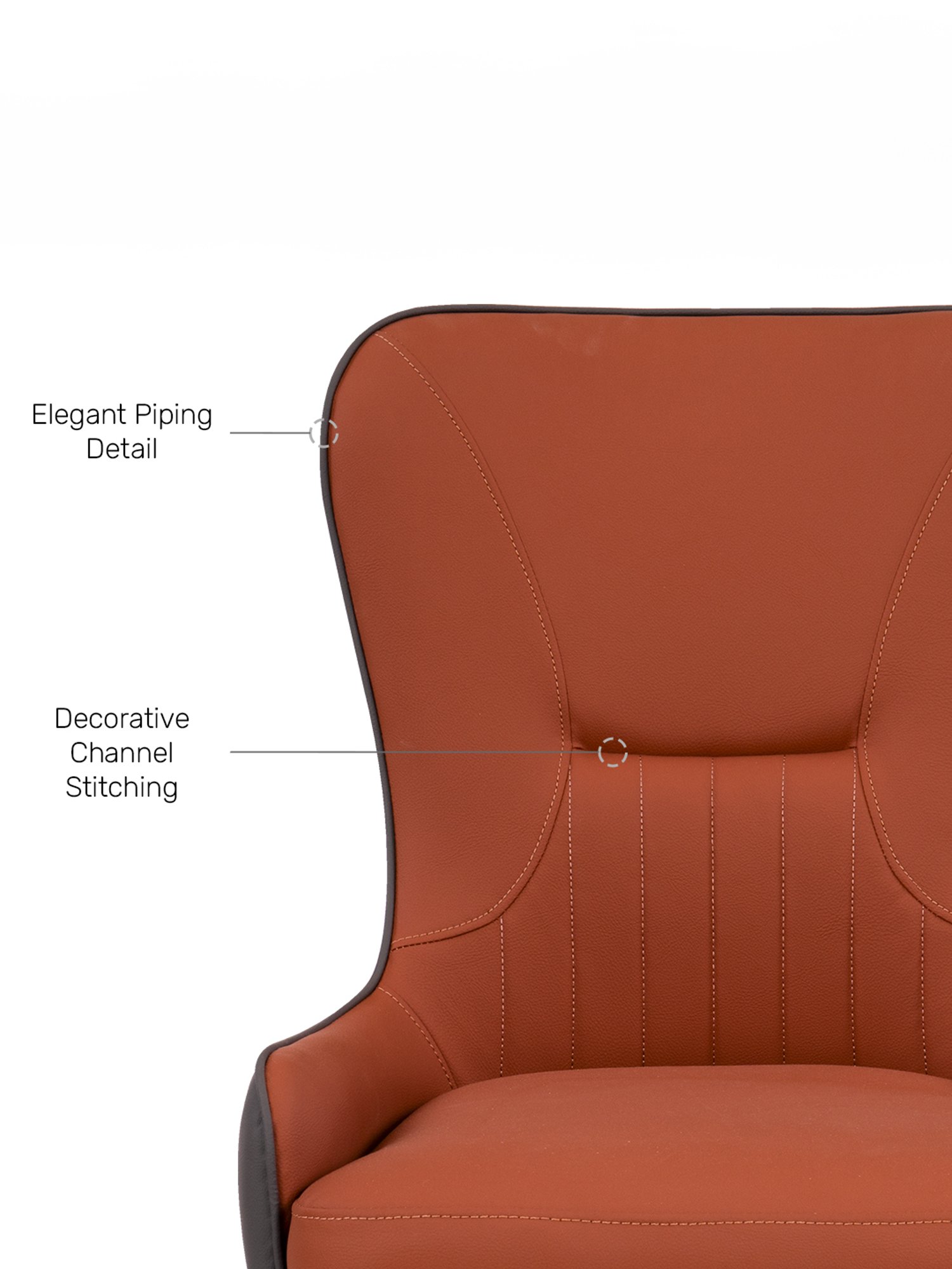 Nilkamal Olivia Brown Solid Wood - Rubberwood 6 Seater Dinning Table set