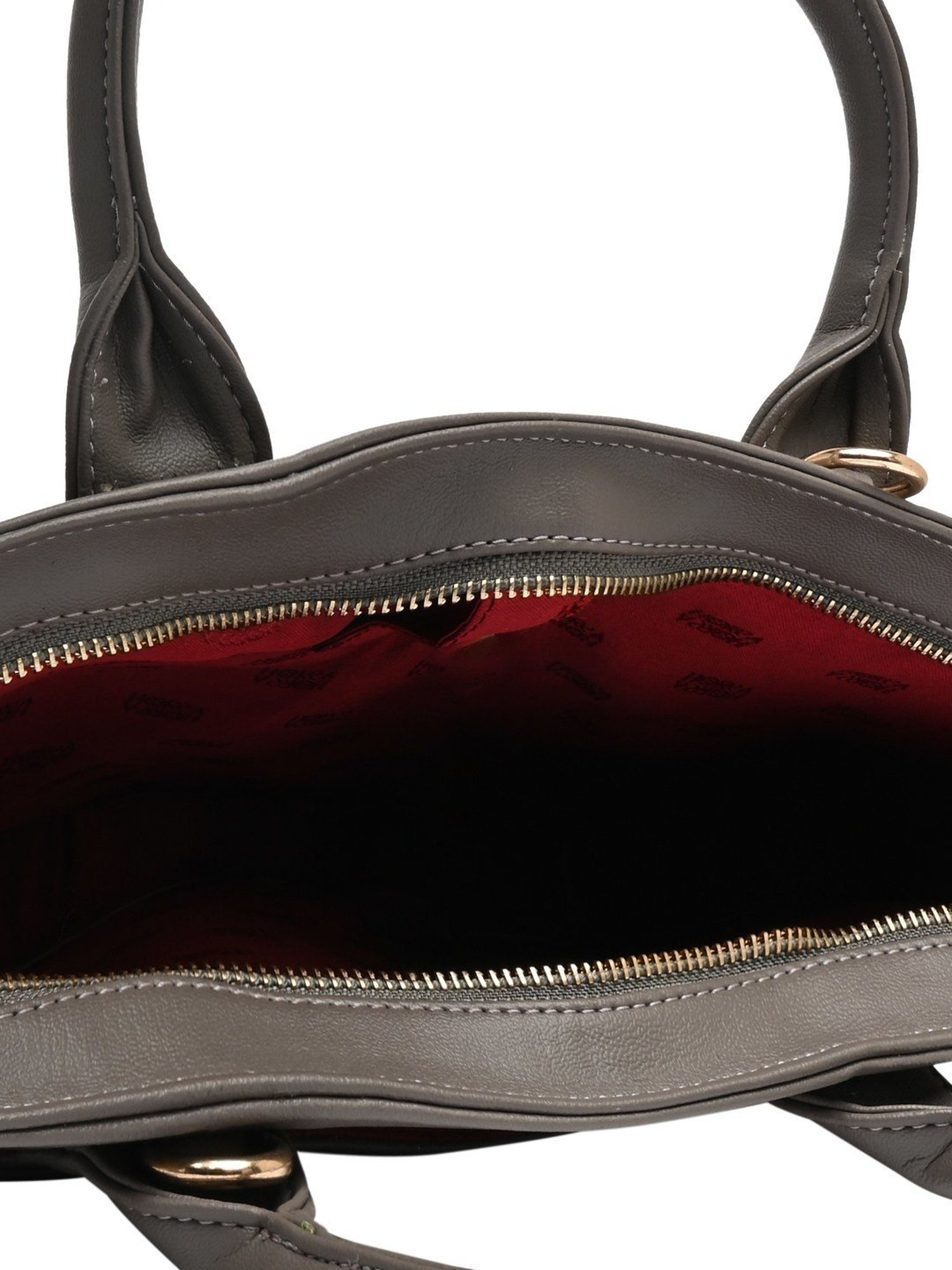 Horra Grey PU Medium Laptop Messenger Bag