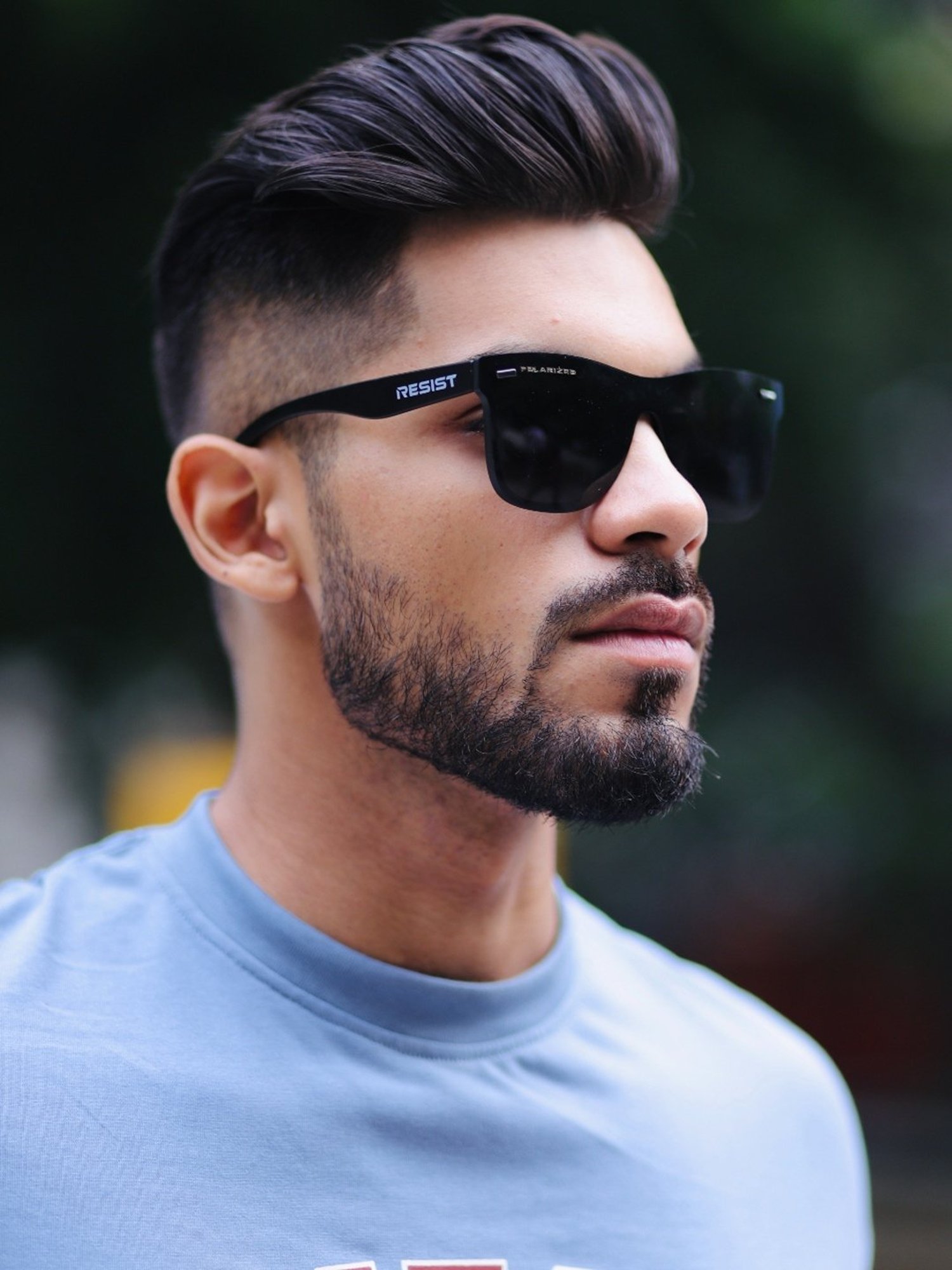 Resist Eyewear Black Polarized Unisex Sunglasses