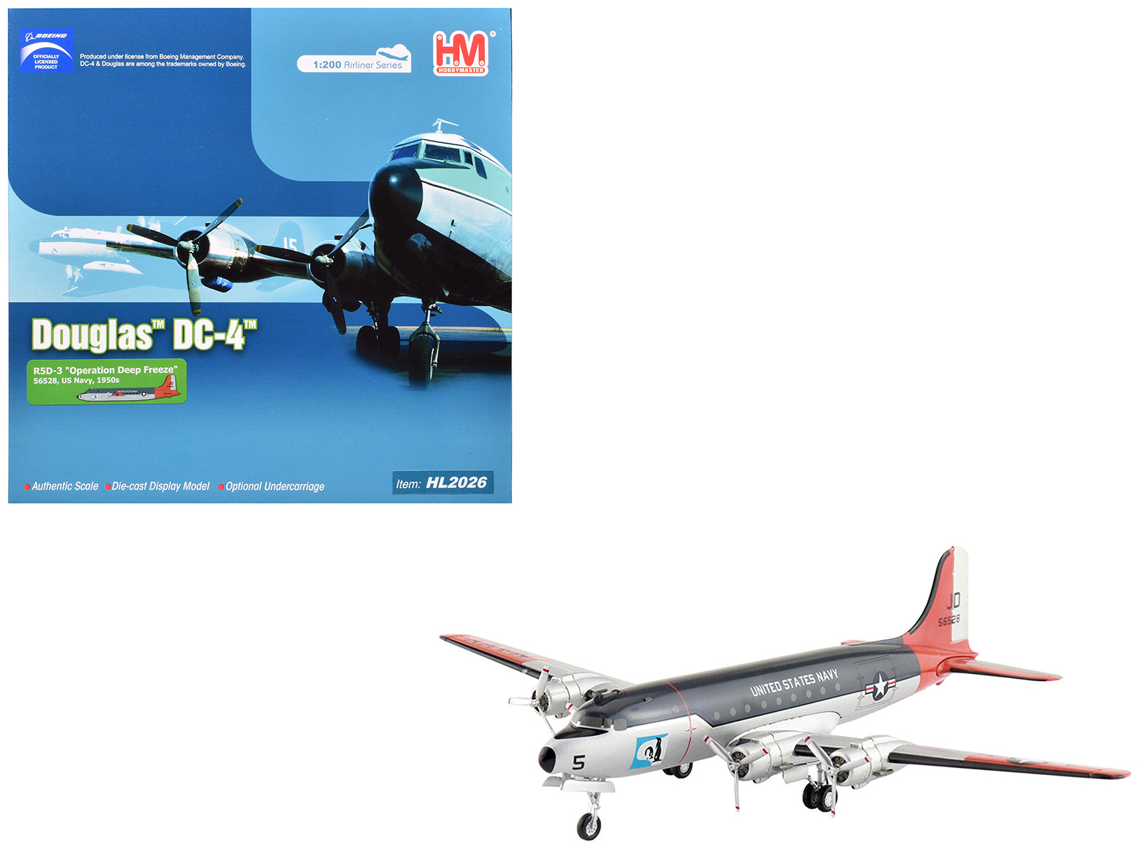 Douglas C-47 Skytrain Transport Aircraft "Night Fright 79th Troop Carrier Squadron 436th Troop Carrier Group D-Day" (1944) United States Army Air Forces 1/100 Diecast Model