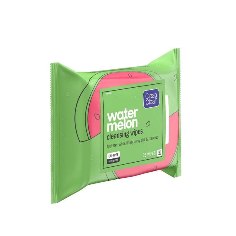Clean & Clear Watermelon Cleansing Wipes - 25ct