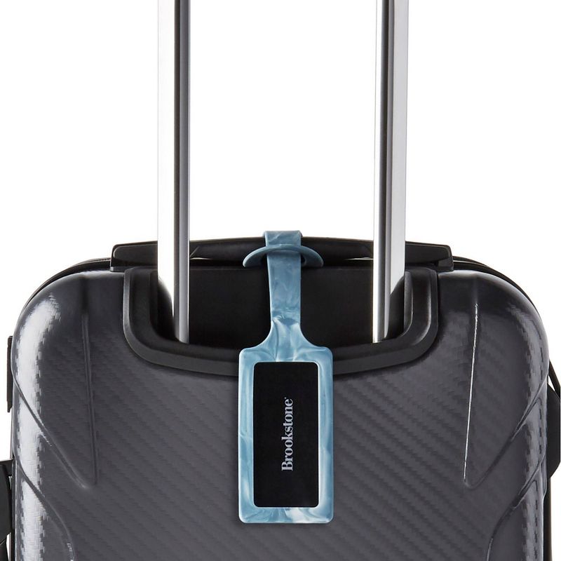 Brookstone Unique Loop Luggage Tag Set - 2pk Blue