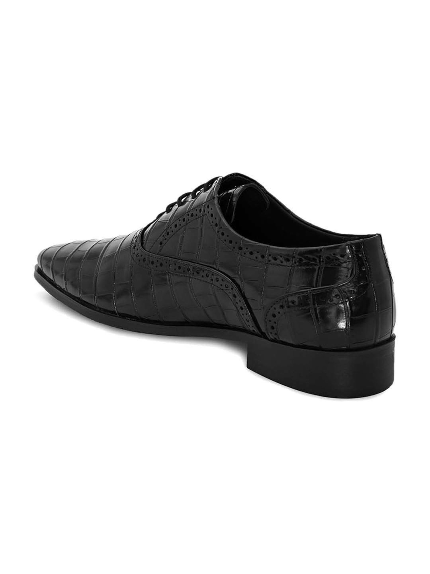 Hydes N Hues Men's Black Oxford Shoes