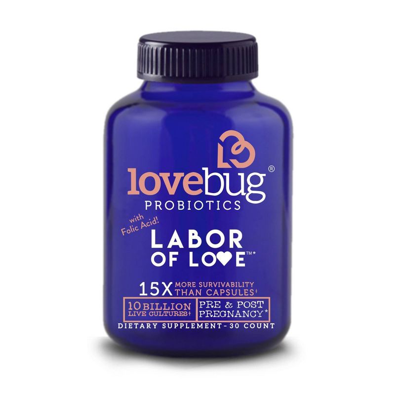 LoveBug Probiotic Labor of Love Dietary Supplement Tablets - 30ct