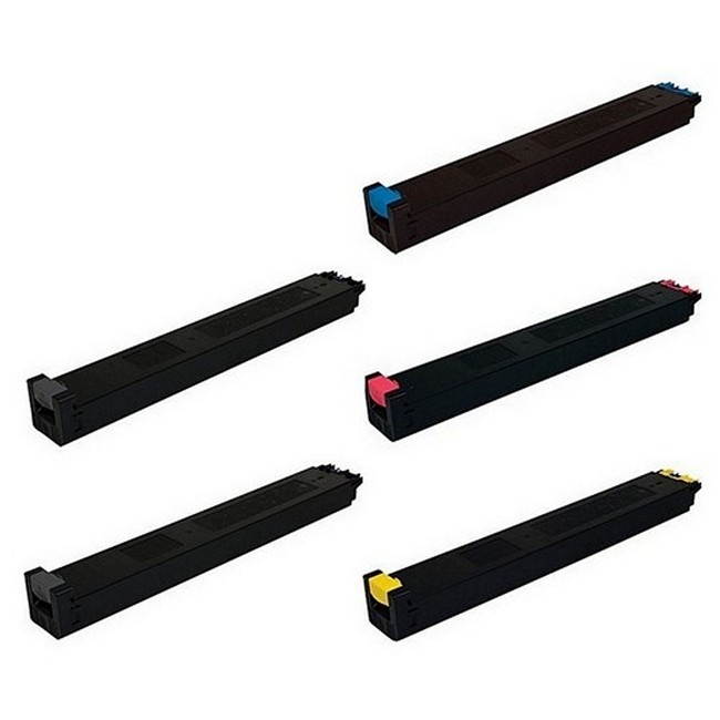 SuppliesMAX Compatible Replacement for Sharp MX-2300/MX-2700G/MX-2700N Toner Cartridge Combo Pack (2-BK/1-C/M/Y) (MX-27NT2B1CMY)