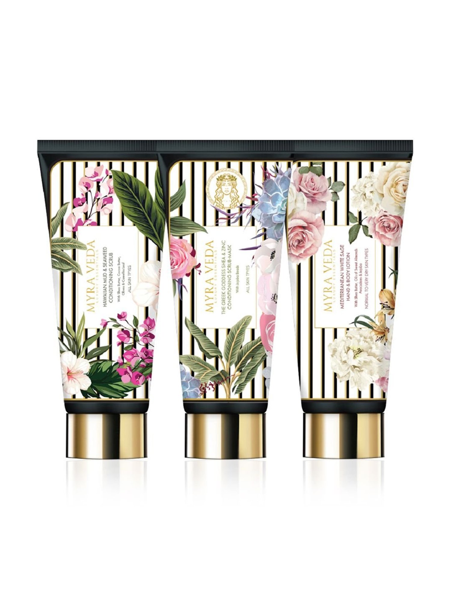 MYRA VEDA LUXURY ESSENTIALS Nourishing Skin Promise Combo - 150 gm