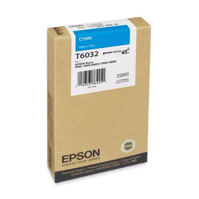 Epson - T603200 - Epson Cyan Ink Cartridge - Cyan - Inkjet