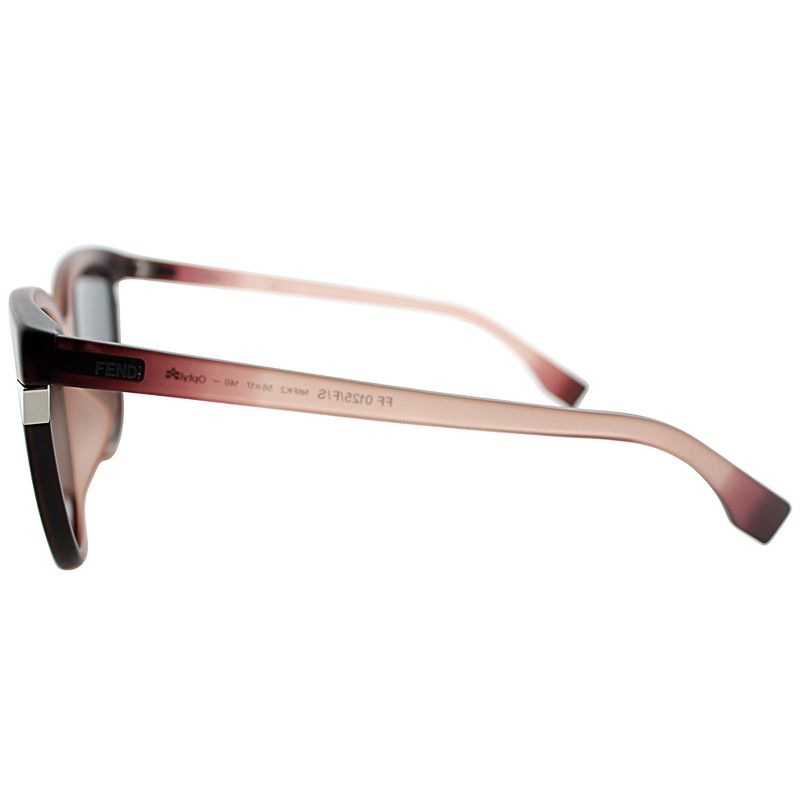 Fendi  N6F Womens Cat-Eye Sunglasses Pink Clear 56mm