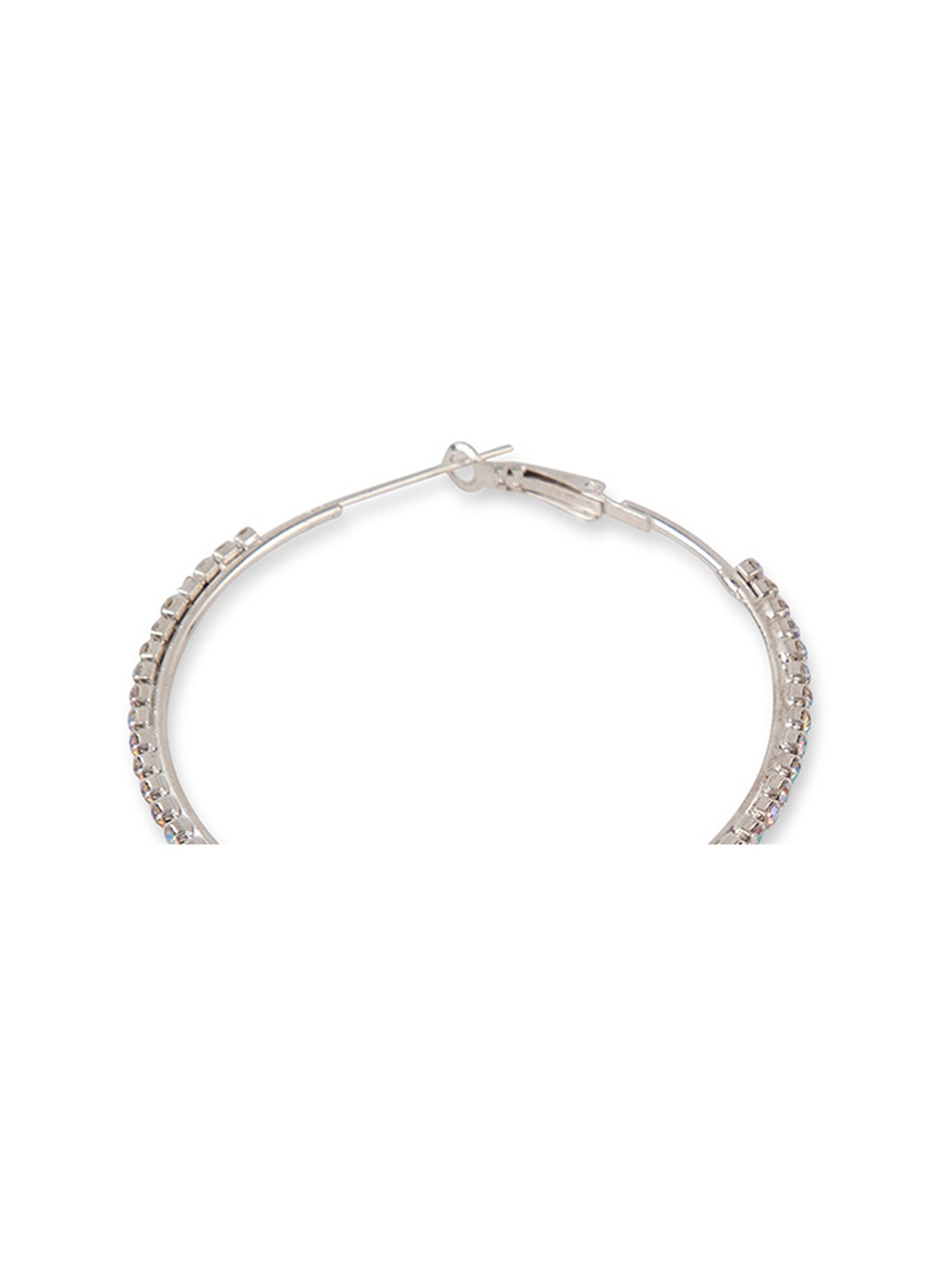 Prita by Priyaasi Sparking Hoop Earrings - Set of 2