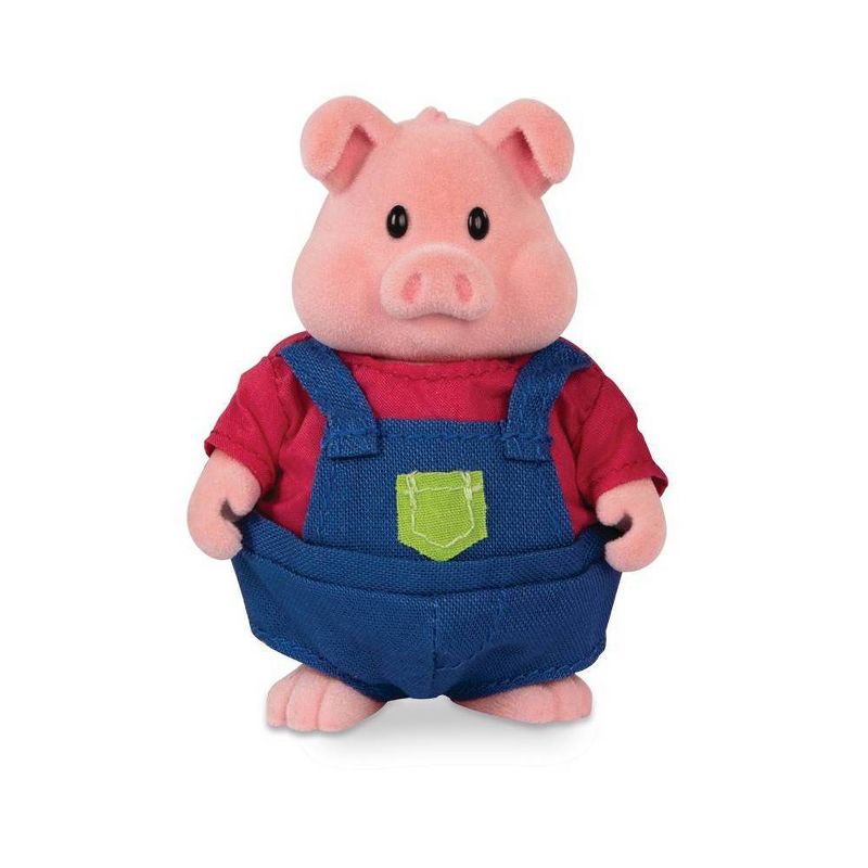 Li'l Woodzeez Miniature Animal Figurine Set - Curlicue Pig Family