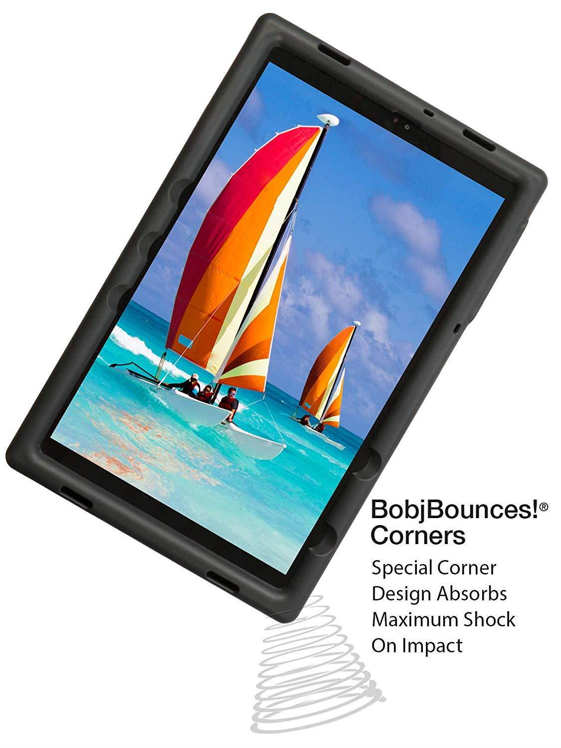 BobjGear Bobj Rugged Tablet Case for Samsung Galaxy Tab A 10.5 (SM-T590) Kid Friendly (Bold Black)