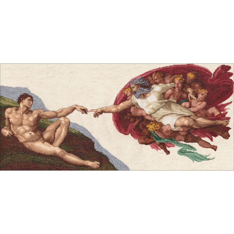 Janlynn Counted Cross Stitch Kit 12"X26"-The Creation (14 Count)